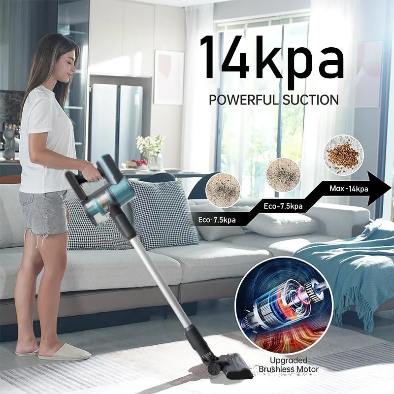Purolf Home Floor 2 in 1 Cordless Battery Stick Vacuum Cleaner Handheld for Hardwood Floor Carpet/Pet Hair