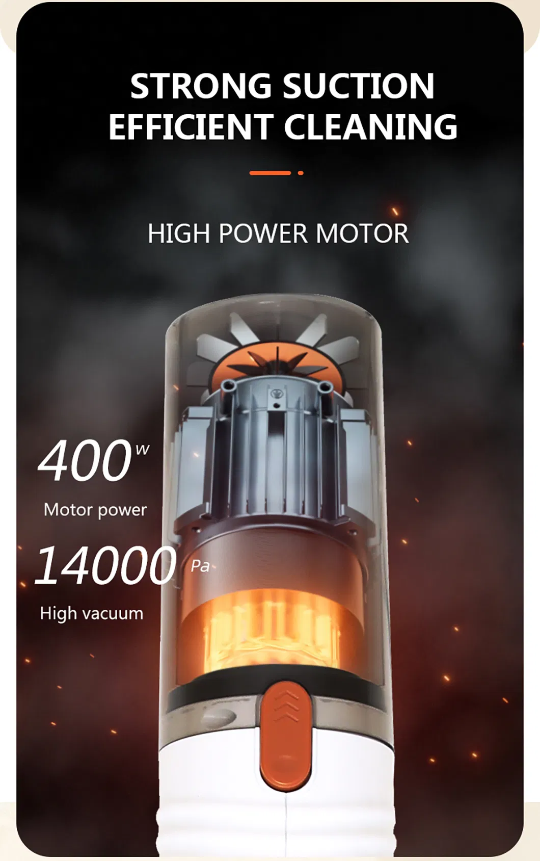 Powerful Wet and Dry Vacuum Cleaner with 5 Meters Wire and Water