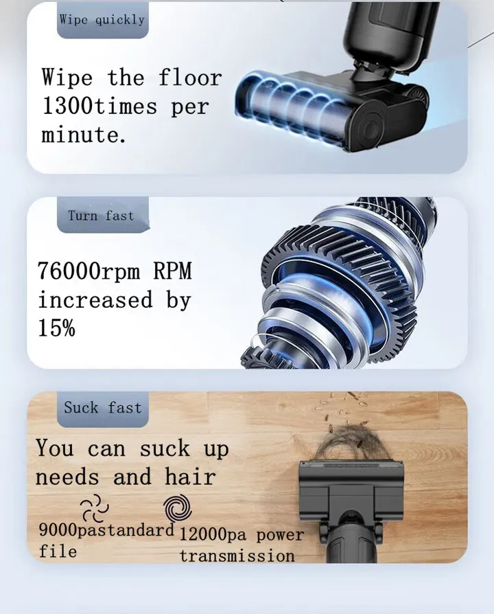 Cordless Water Vacuum Cleaner for Efficient and Tangle-Free Wet Cleaning